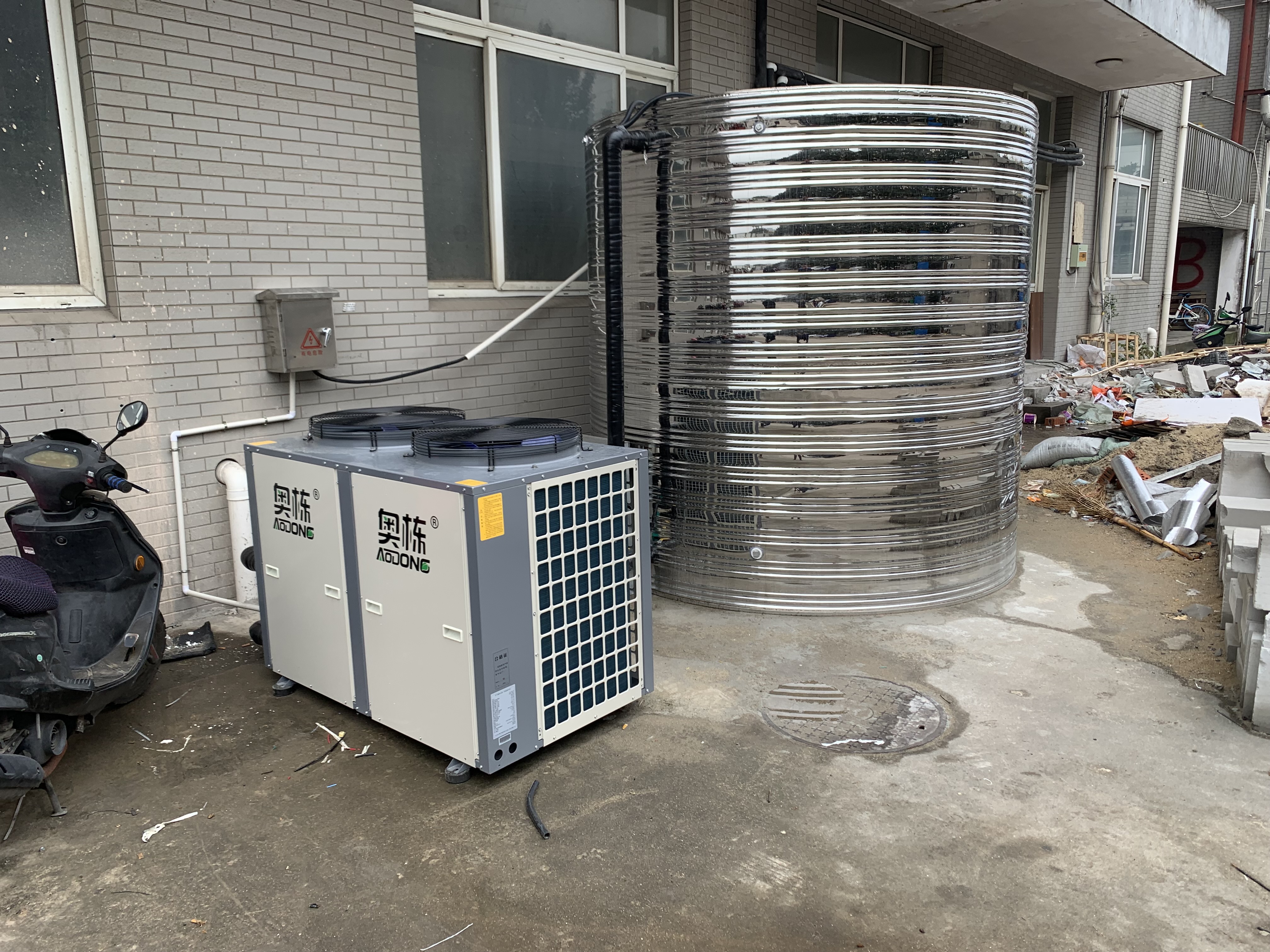 常州電子廠空氣能熱水系統